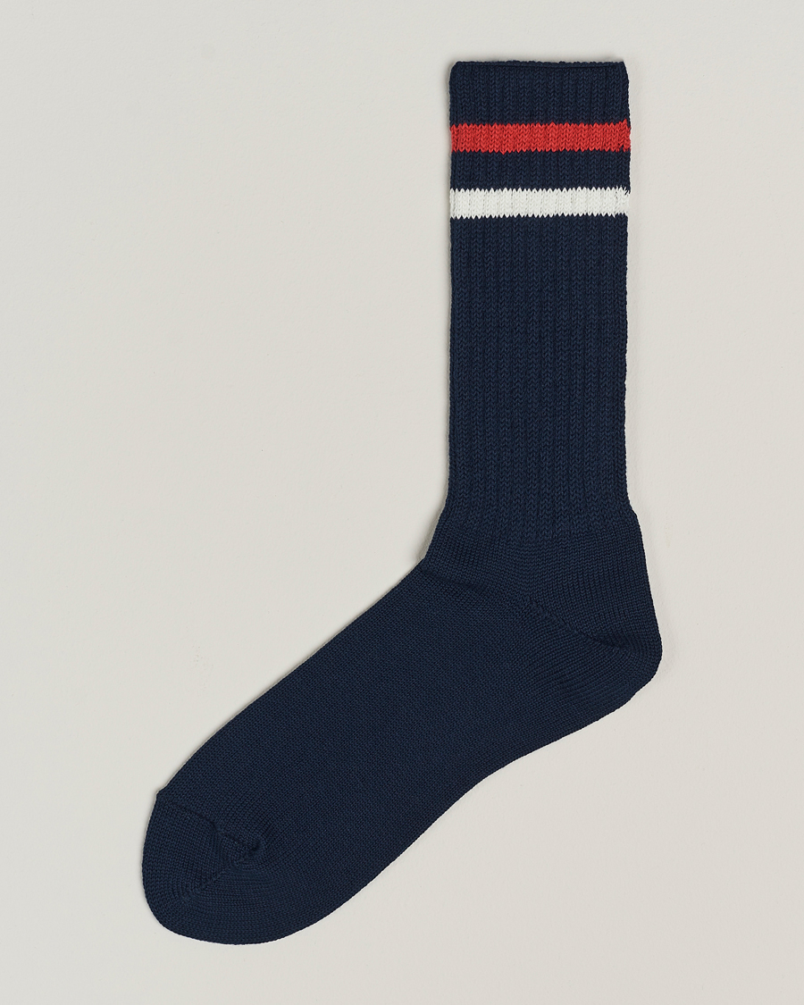Herren | Unterwäsche | BEAMS PLUS | Schoolboy Socks Navy(White/Red