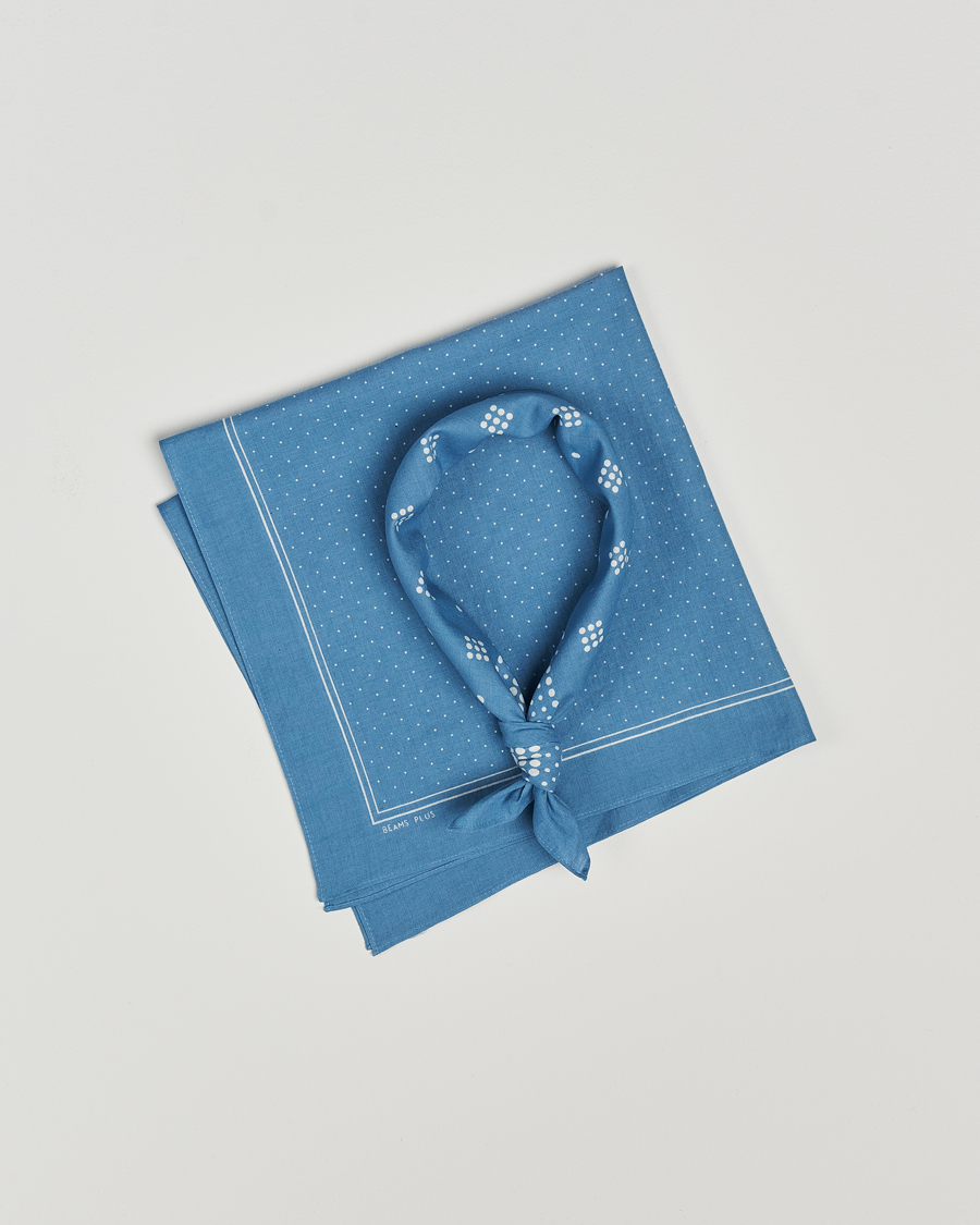 Herren | BEAMS PLUS 2-Pack Bandanas Sax Blue | BEAMS PLUS | 2-Pack Bandanas Sax Blue