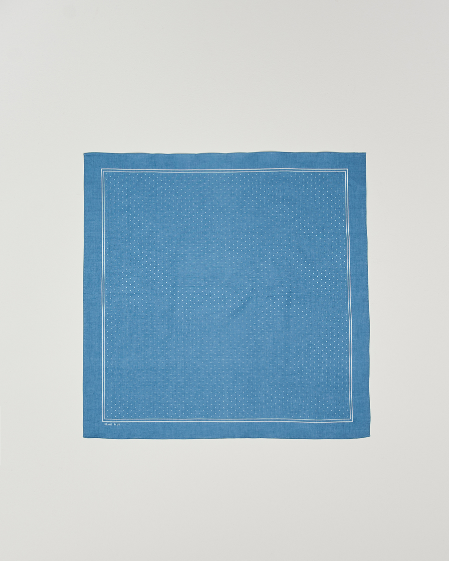 Herren | BEAMS PLUS 2-Pack Bandanas Sax Blue | BEAMS PLUS | 2-Pack Bandanas Sax Blue