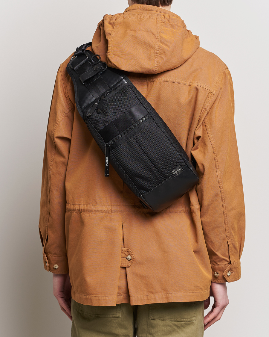 Herren | Japanese Department | Porter-Yoshida & Co. | Heat Sling Shoulder Bag Black