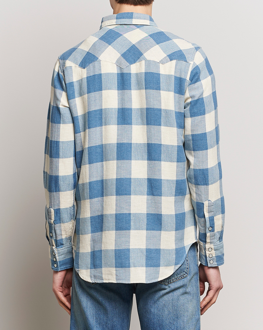Herren | Hemden | RRL | Buffalo Western Shirt Indigo/Cream Check
