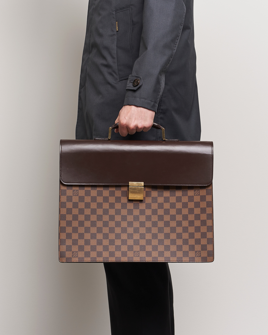 Herren | Louis Vuitton Pre-Owned Altona Briefcase Damier Ebene | Louis Vuitton Pre-Owned | Altona Briefcase Damier Ebene