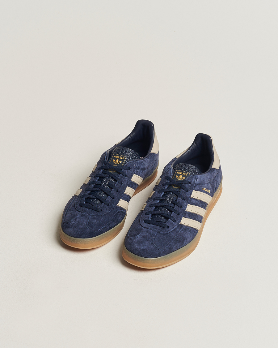 Herren | adidas Originals Gazelle Indoor Sneaker Blue/Beige | adidas Originals | Gazelle Indoor Sneaker Blue/Beige