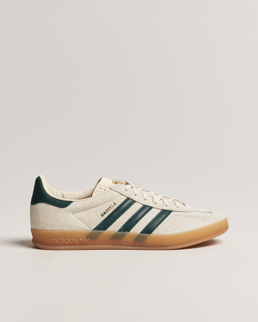 Herren | adidas Originals Gazelle Indoor Sneaker White/Green | adidas Originals | Gazelle Indoor Sneaker White/Green