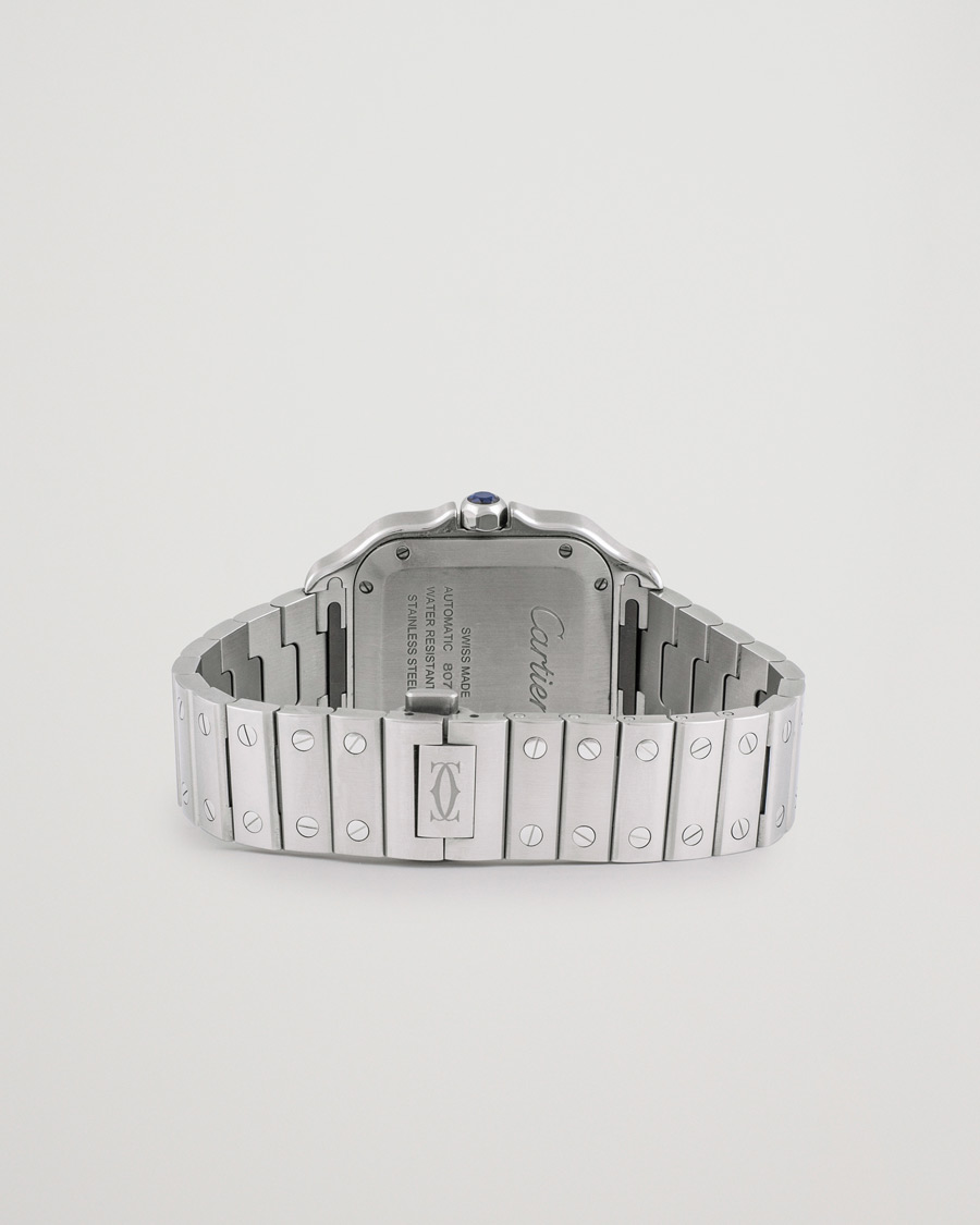 Herren | Cartier Pre-Owned Santos De Cartier Steel WSSA0029 Silver | Cartier Pre-Owned | Santos De Cartier Steel WSSA0029 Silver