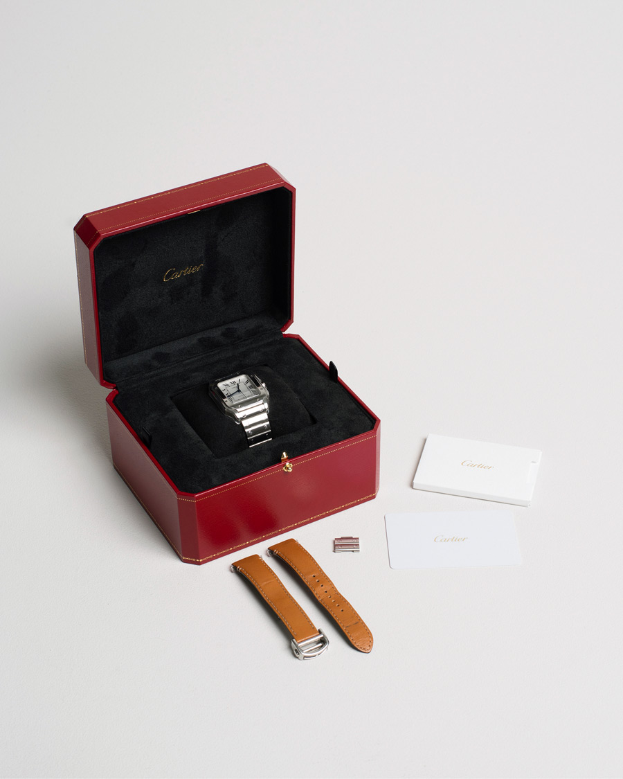 Herren | Cartier Pre-Owned Santos De Cartier Steel WSSA0029 Silver | Cartier Pre-Owned | Santos De Cartier Steel WSSA0029 Silver