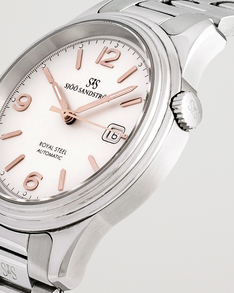 Herren | Sjöö Sandström Pre-Owned Royal Steel Classic 41mm Silver | Sjöö Sandström Pre-Owned | Royal Steel Classic 41mm Silver