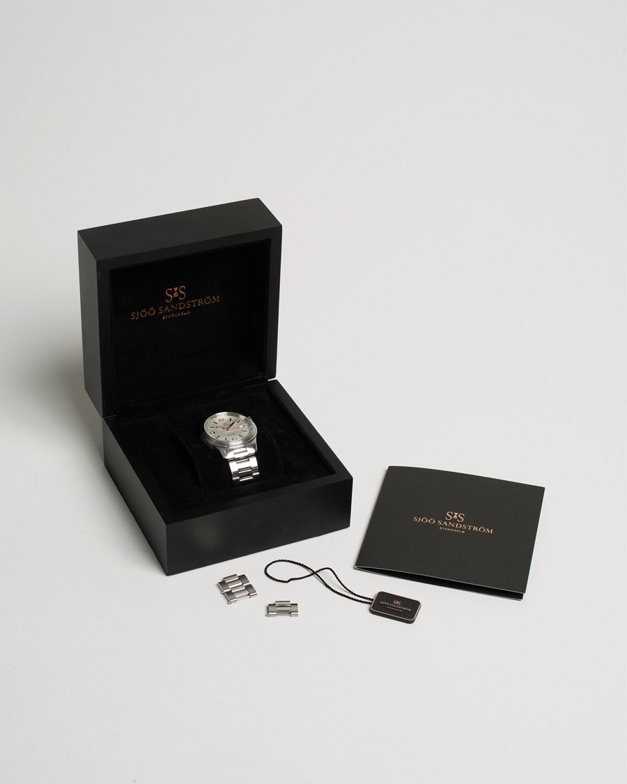 Herren | Sjöö Sandström Pre-Owned Royal Steel Classic 41mm Silver | Sjöö Sandström Pre-Owned | Royal Steel Classic 41mm Silver
