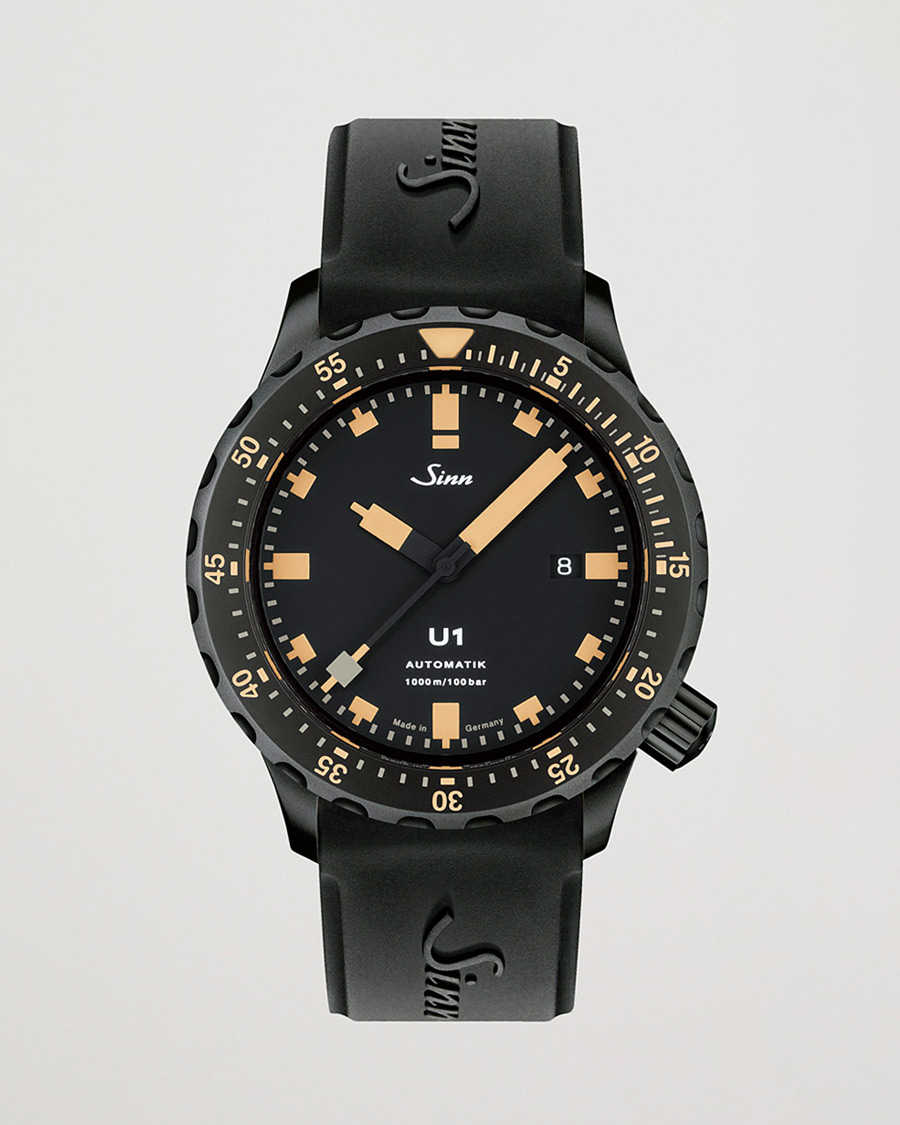 Herren | Sinn Pre-Owned U1 Black Hard Coating Diving Watch Silver | Sinn Pre-Owned | U1 Black Hard Coating Diving Watch Silver