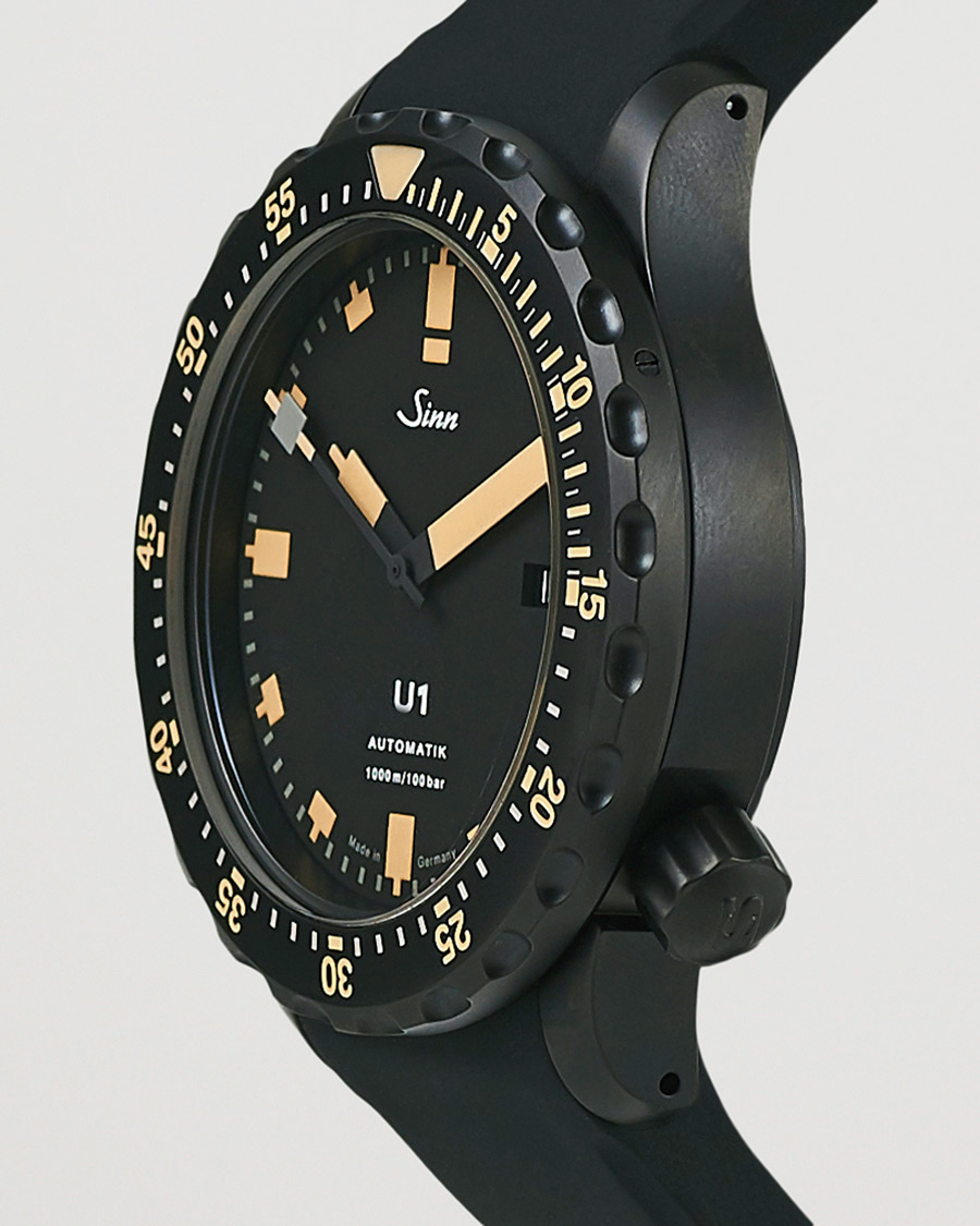 Herren | Sinn Pre-Owned U1 Black Hard Coating Diving Watch Silver | Sinn Pre-Owned | U1 Black Hard Coating Diving Watch Silver