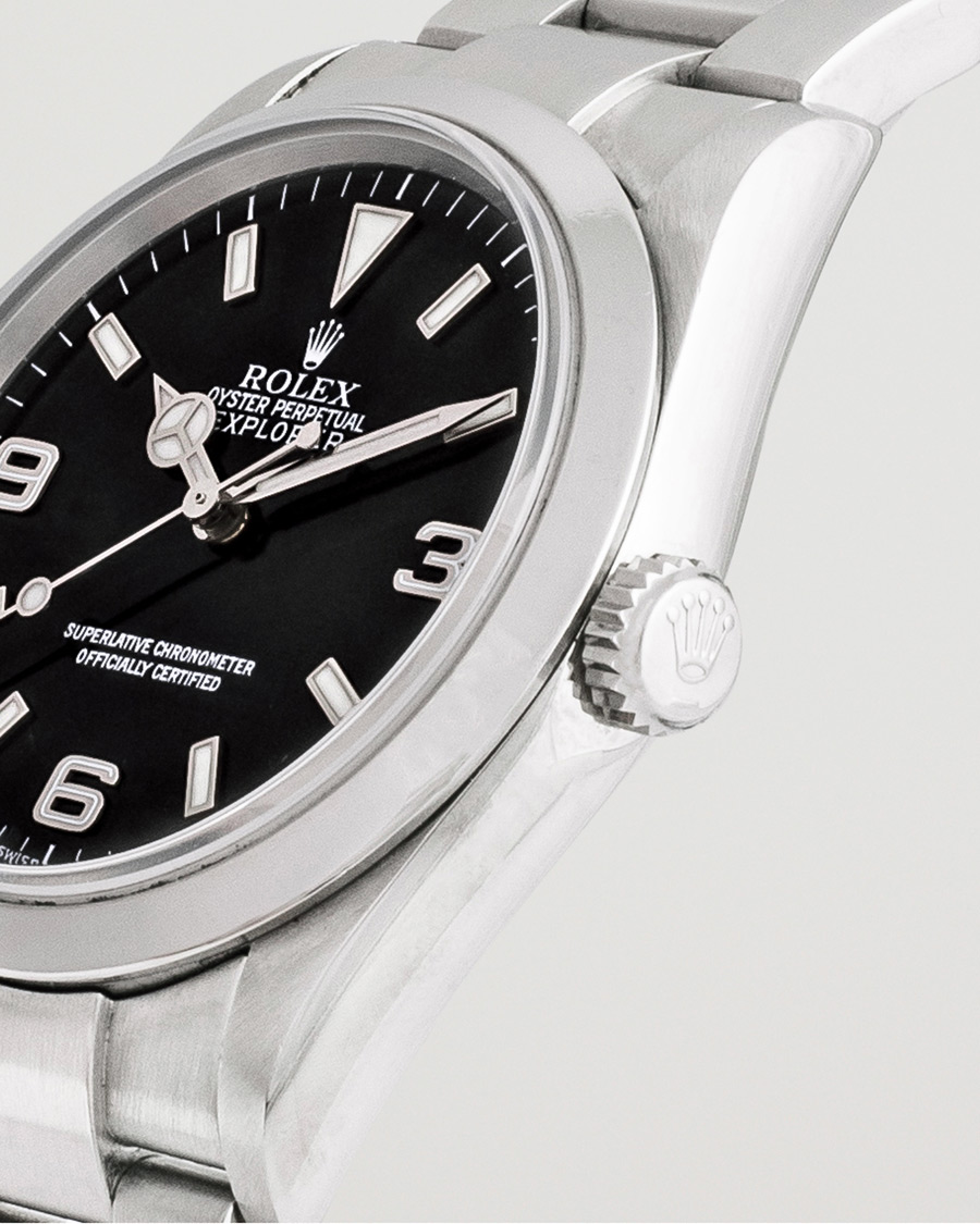 Herren | Rolex Pre-Owned Explorer 114270 Oyster Perpetual Silver | Rolex Pre-Owned | Explorer 114270 Oyster Perpetual Silver