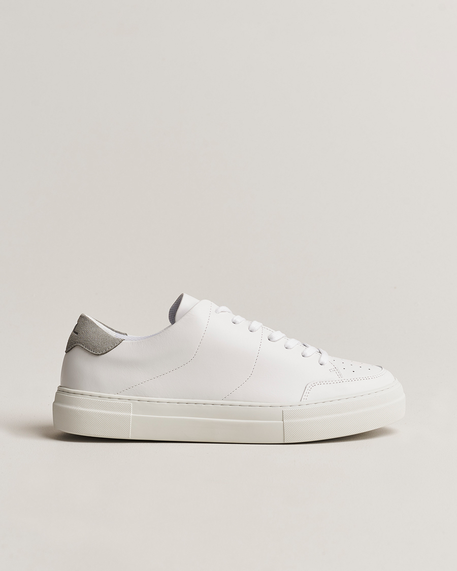Herren | J.Lindeberg Art Signature Leather Sneaker White | J.Lindeberg | Art Signature Leather Sneaker White