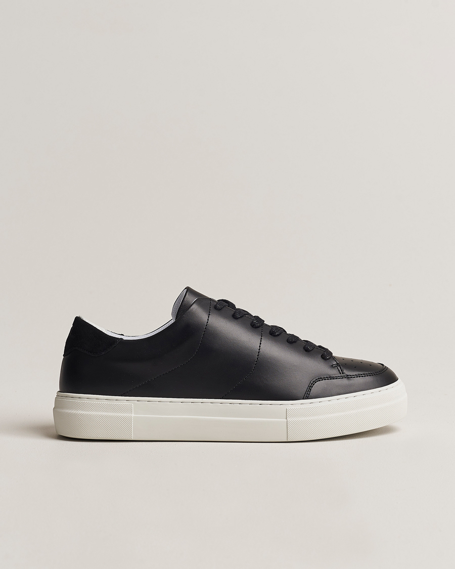 Herren | J.Lindeberg Art Signature Leather Sneaker Black | J.Lindeberg | Art Signature Leather Sneaker Black