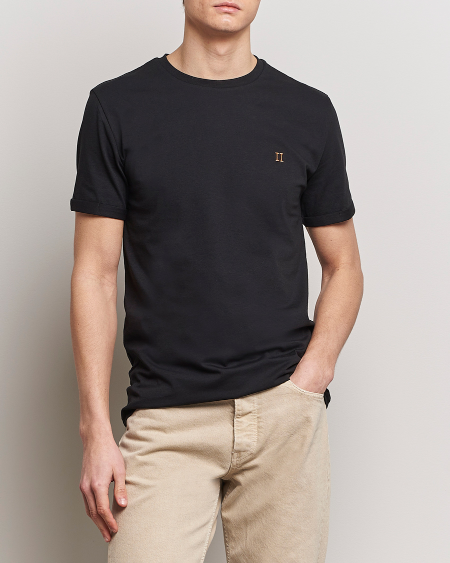 Herren | Schwartze t-shirts | LES DEUX | Nørregaard Cotton T-Shirt Black