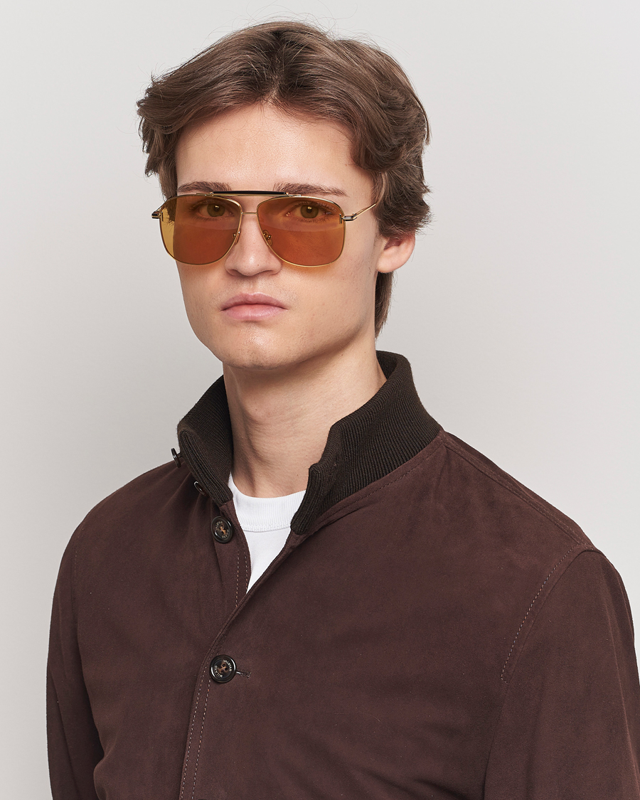 Herren | Neu im Onlineshop | Tom Ford | Jaden FT1017 Metal Sunglasses Gold/Brown