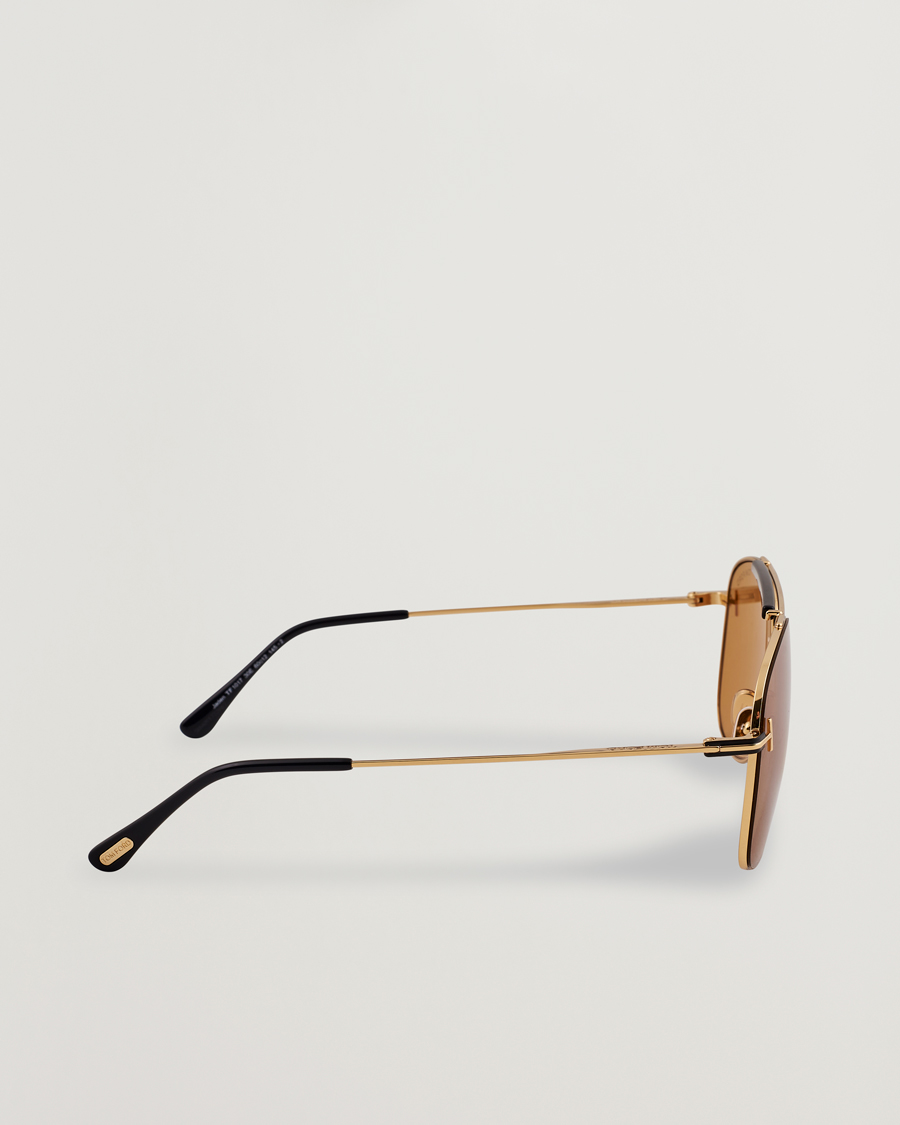 Herren | Sonnenbrillen | Tom Ford | Jaden FT1017 Metal Sunglasses Gold/Brown