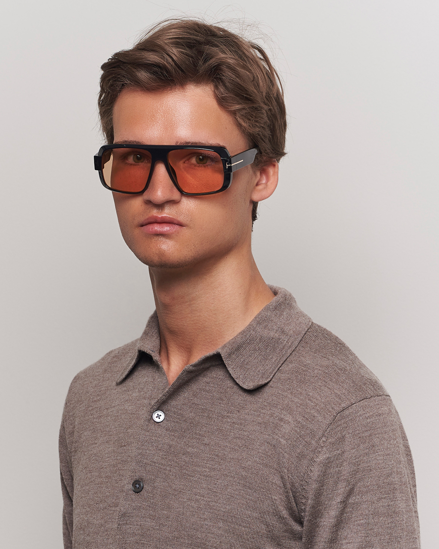 Men | Accessories | Tom Ford | Turner FT1101 Sunglasses Black/Brown