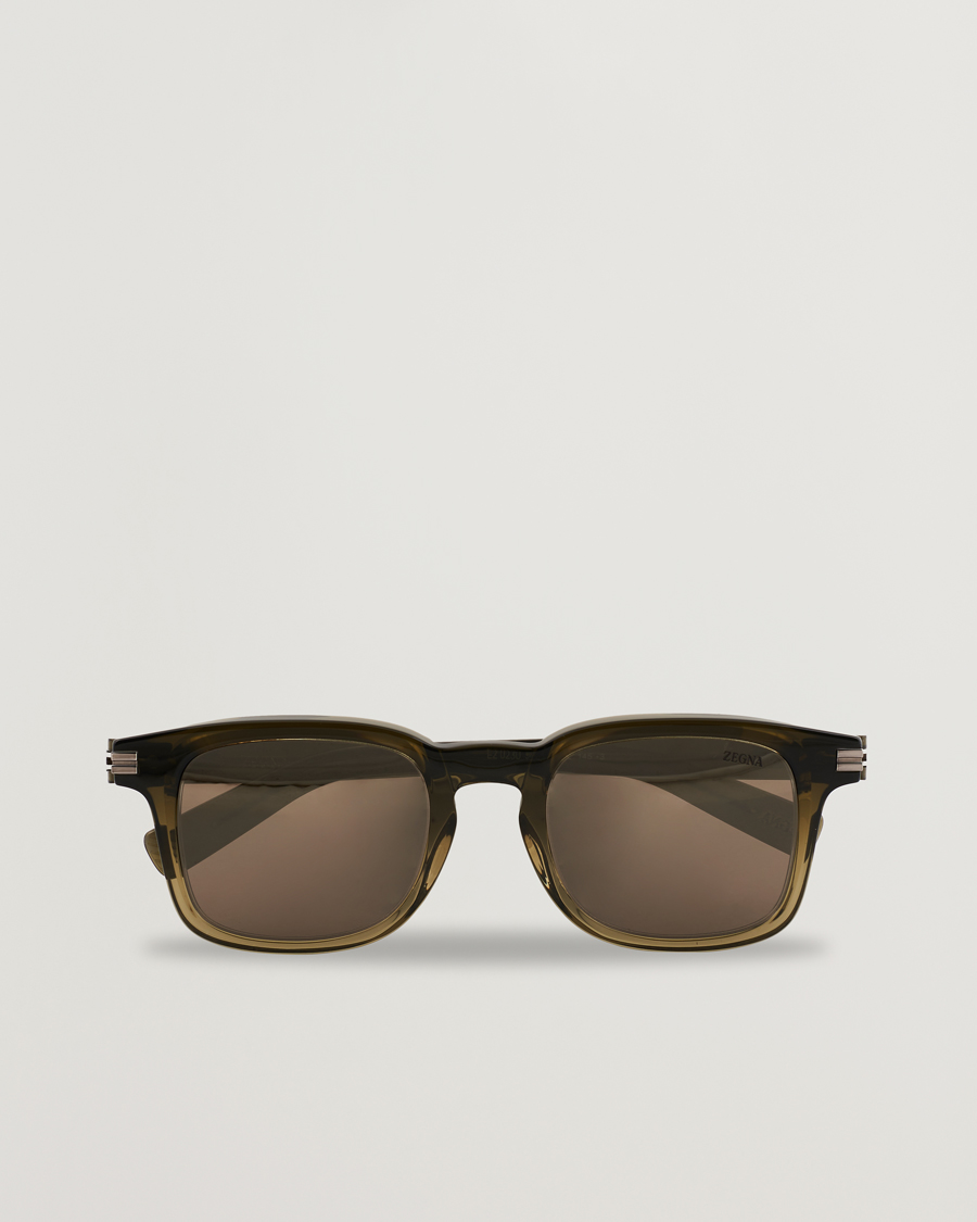 Herren | Sonnenbrillen | Zegna | EZ0230 Sunglasses Dark Green/Roviex