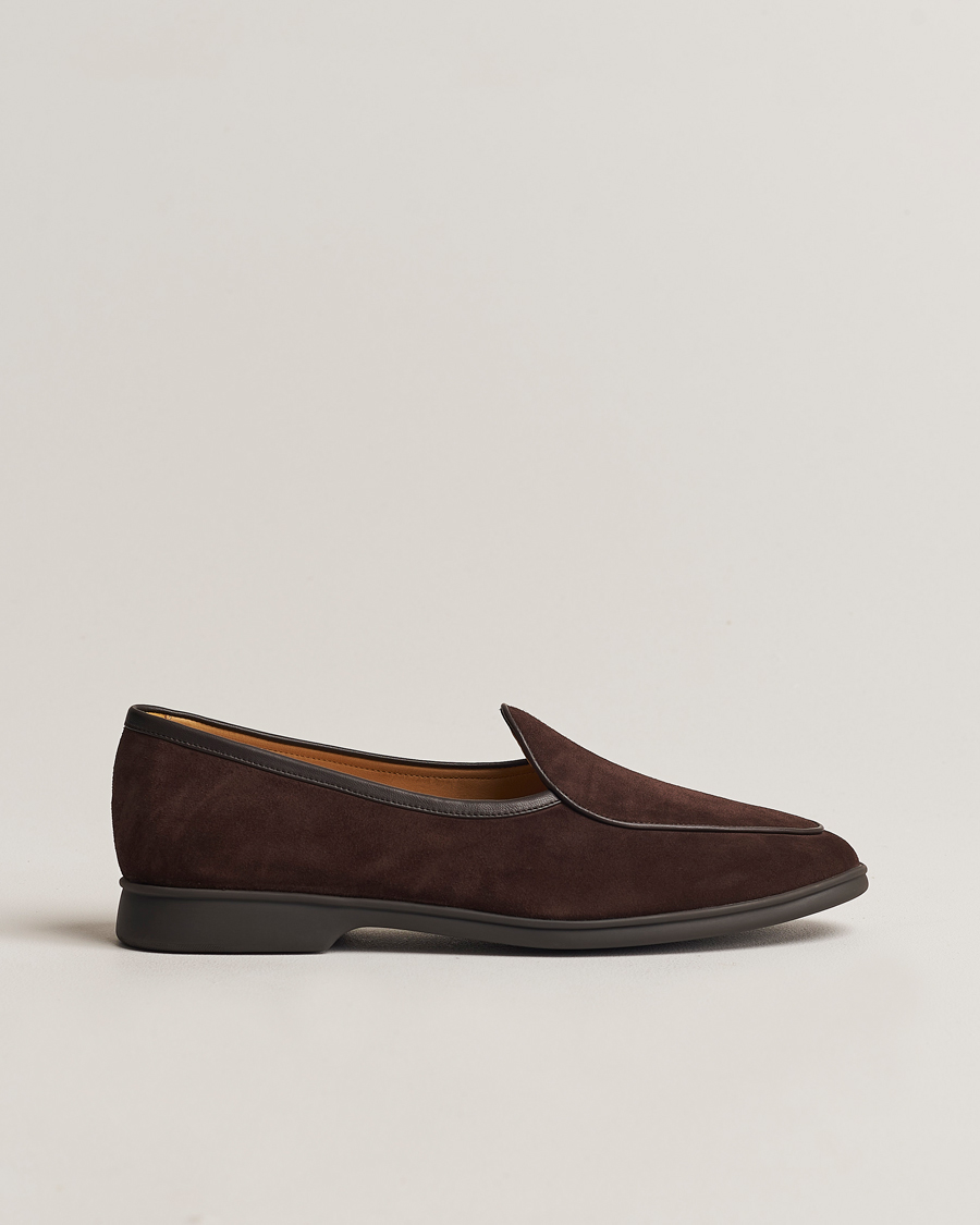 Herren | Baudoin & Lange Stride Loafers Dark Brown | Baudoin & Lange | Stride Loafers Dark Brown