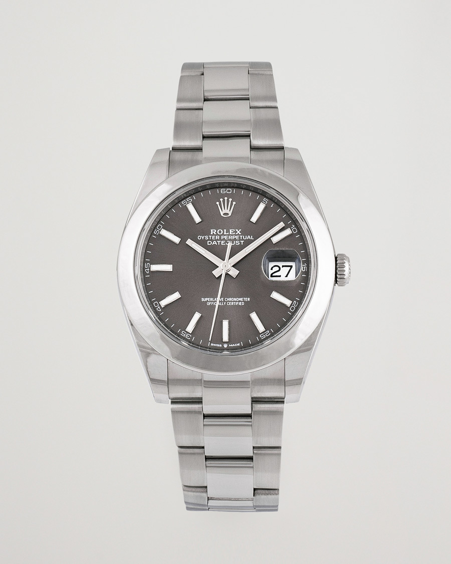 Herren | Rolex Pre-Owned Datejust 41 126300 Silver | Rolex Pre-Owned | Datejust 41 126300 Silver