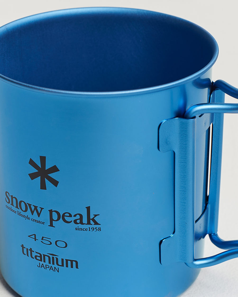 Herren |  | Snow Peak | Single Wall Mug 450 Blue Titanium