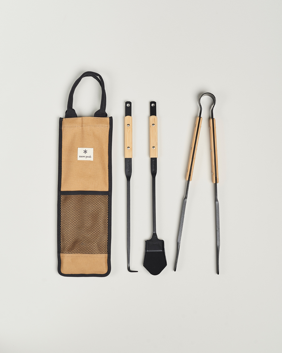 Herren | Outdoor living | Snow Peak | Fire Tool Set Pro Steel/Bamboo