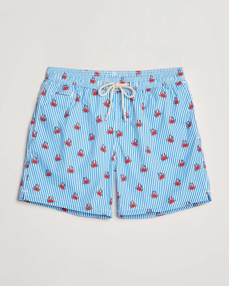 Herren | Badehosen | MC2 Saint Barth | Printed Swim Shorts Crabs Stripes