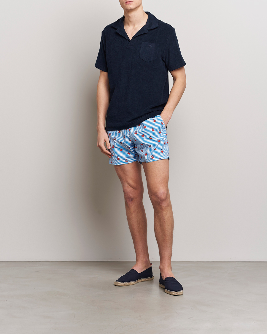 Herren | Badehosen | MC2 Saint Barth | Printed Swim Shorts Crabs Stripes