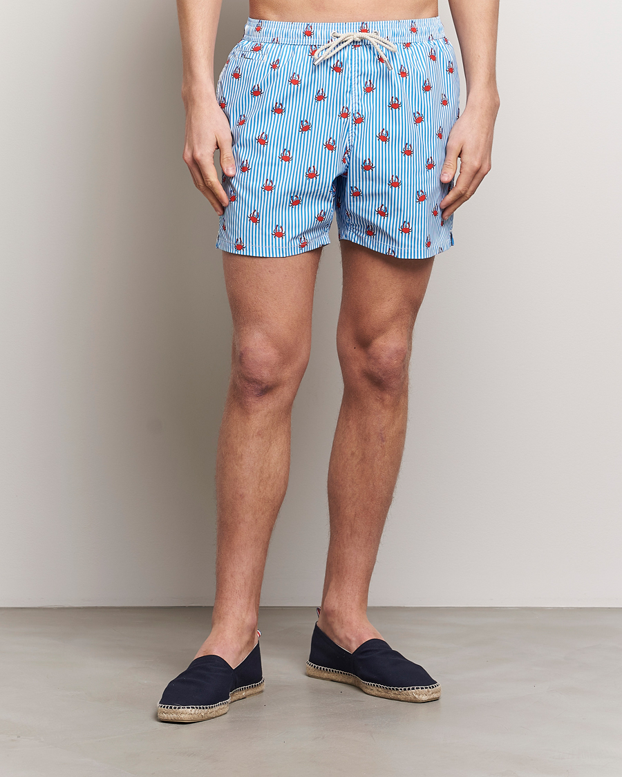 Herren | Badehosen | MC2 Saint Barth | Printed Swim Shorts Crabs Stripes