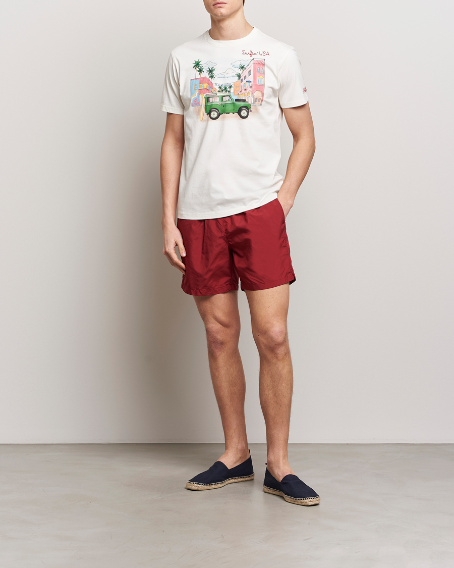 Herren | T-Shirts | MC2 Saint Barth | Printed Cotton T-Shirt Surfing USA