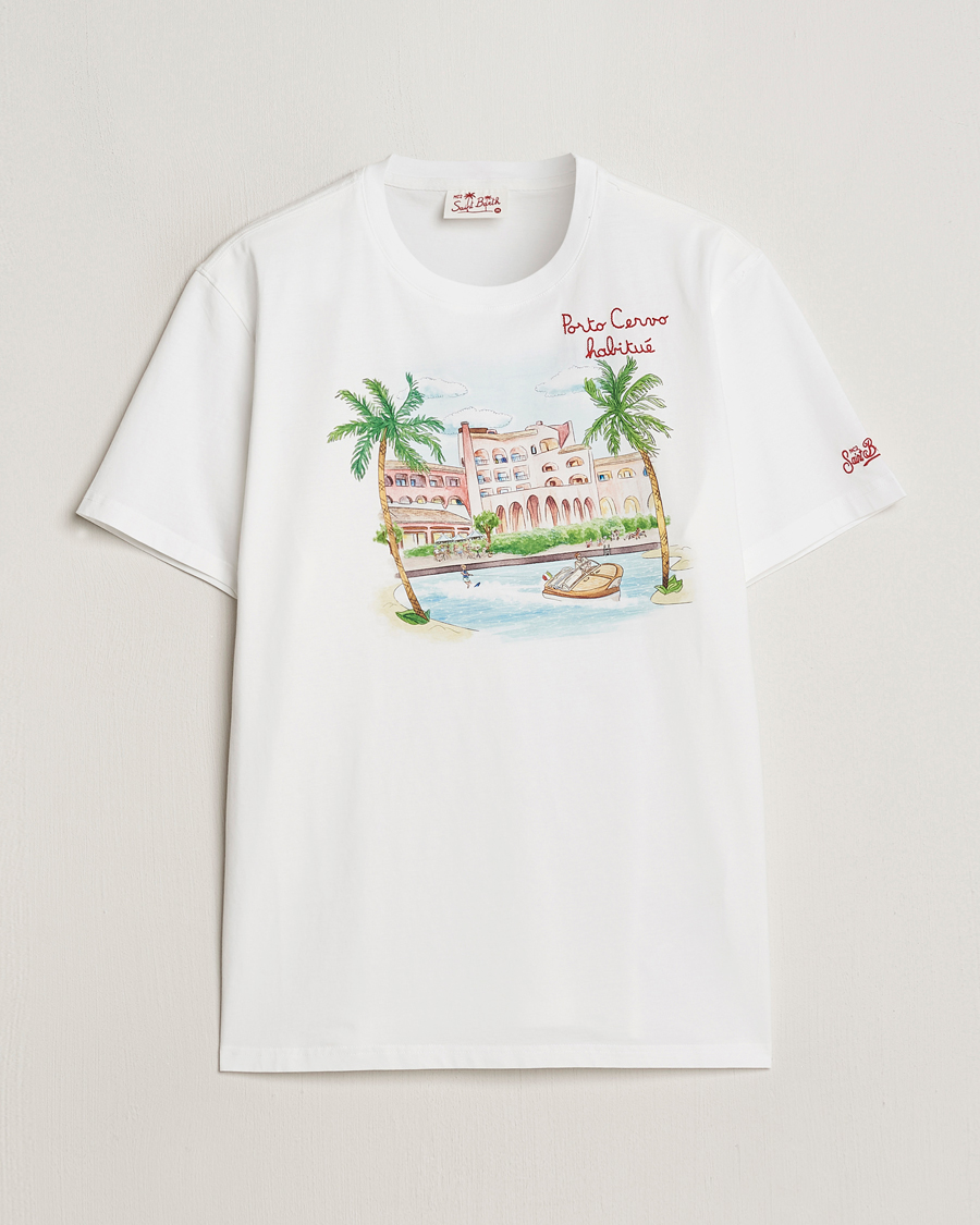 Herren | T-Shirts | MC2 Saint Barth | Printed Cotton T-Shirt Porto Cervo