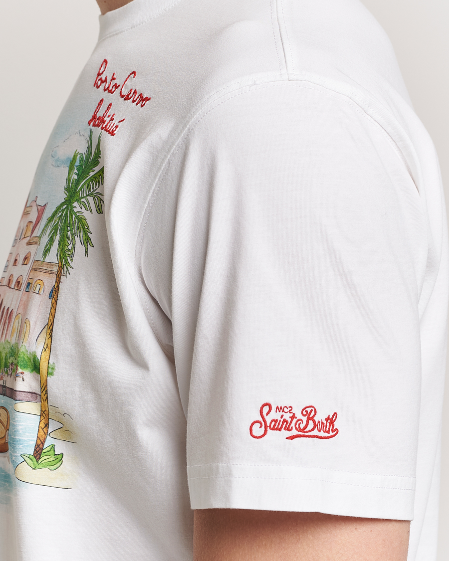 Herren | T-Shirts | MC2 Saint Barth | Printed Cotton T-Shirt Porto Cervo