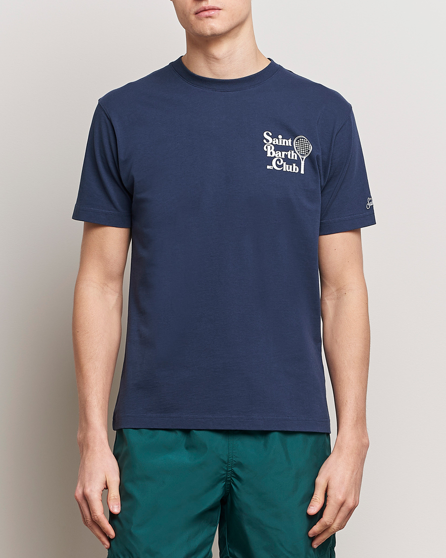 Herren | MC2 Saint Barth | MC2 Saint Barth | Printed Cotton T-Shirt STB Padel Club