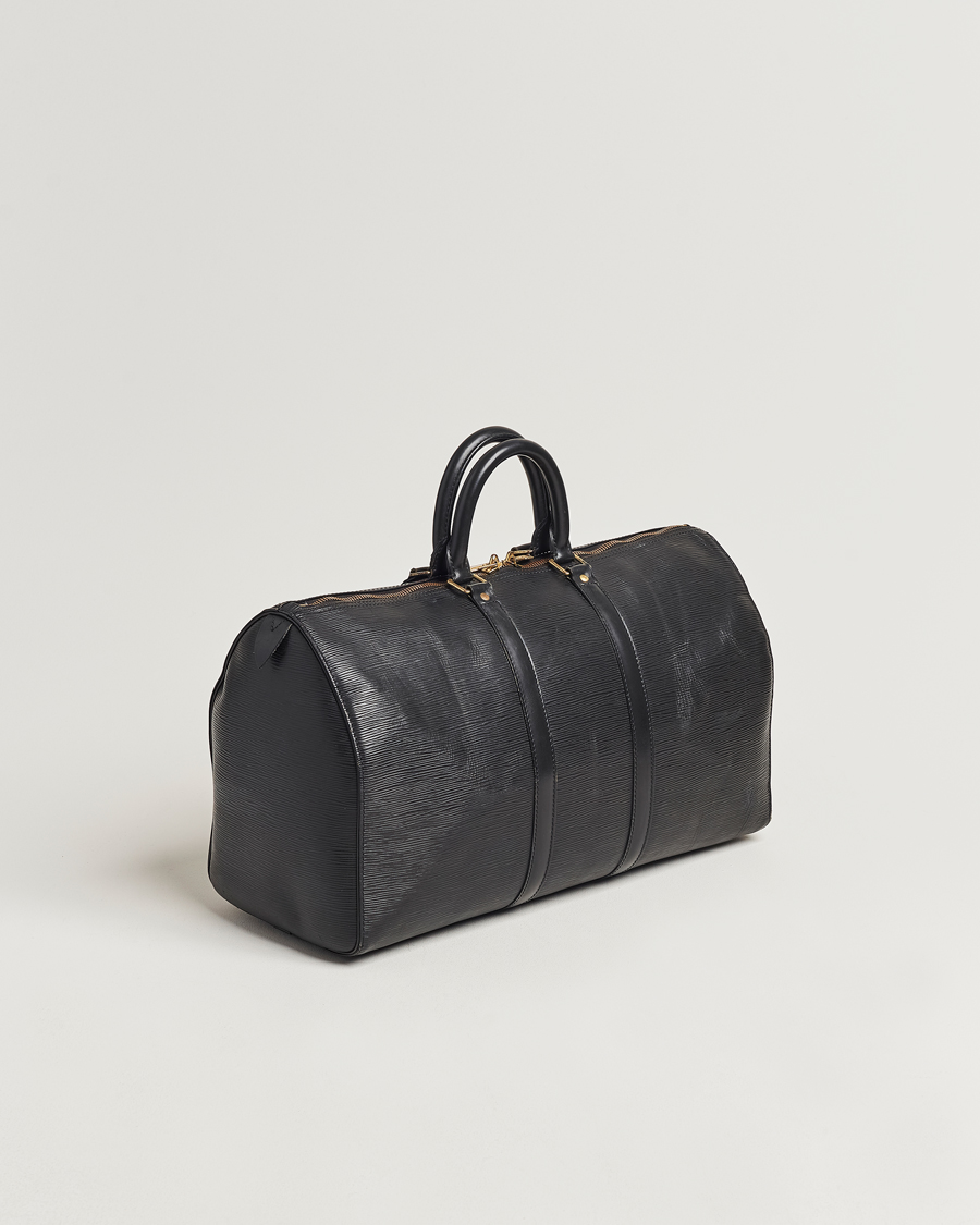 Herren | Louis Vuitton Pre-Owned Keepall 45 EPI Leather Bag Black | Louis Vuitton Pre-Owned | Keepall 45 EPI Leather Bag Black
