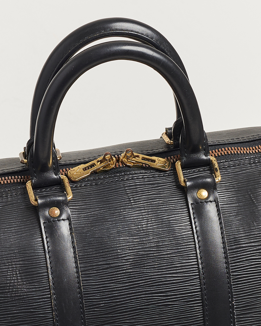 Herren | Louis Vuitton Pre-Owned Keepall 45 EPI Leather Bag Black | Louis Vuitton Pre-Owned | Keepall 45 EPI Leather Bag Black