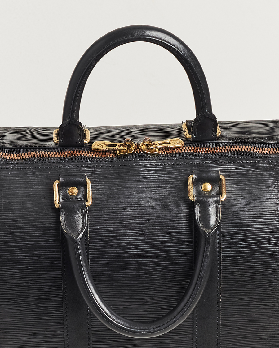 Herren | Louis Vuitton Pre-Owned Keepall 45 EPI Leather Bag Black | Louis Vuitton Pre-Owned | Keepall 45 EPI Leather Bag Black