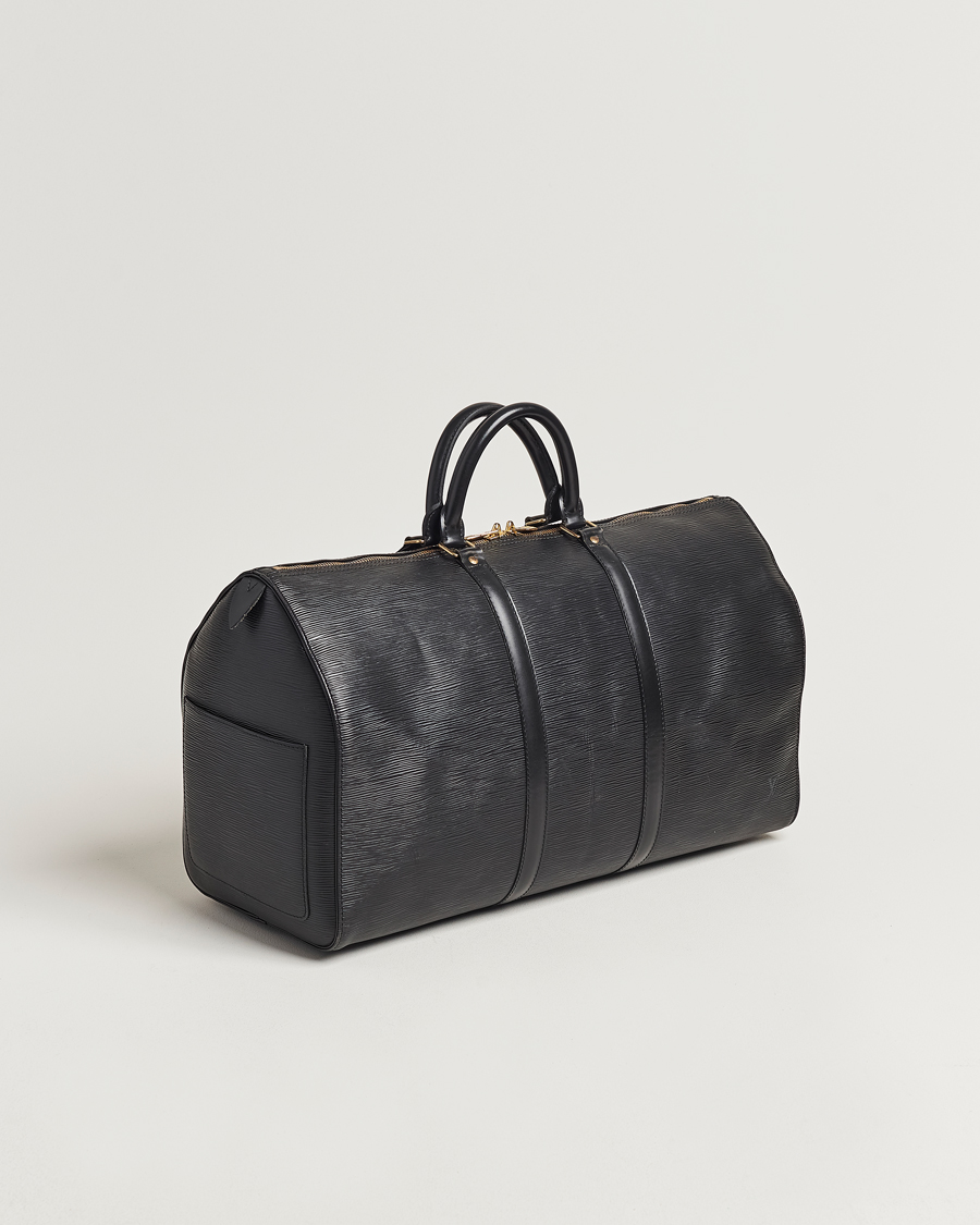 Herren | Louis Vuitton Pre-Owned Keepall 50 EPI Leather Bag Black | Louis Vuitton Pre-Owned | Keepall 50 EPI Leather Bag Black