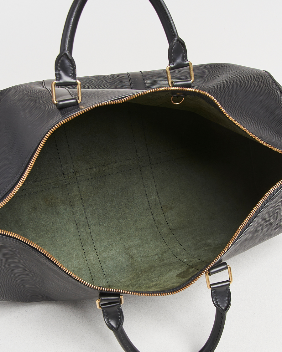 Herren | Louis Vuitton Pre-Owned Keepall 50 EPI Leather Bag Black | Louis Vuitton Pre-Owned | Keepall 50 EPI Leather Bag Black