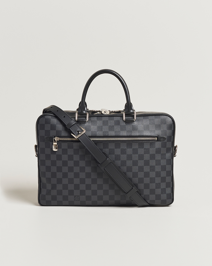 Herren | Louis Vuitton Pre-Owned Porte Document Business Damier Graphite | Louis Vuitton Pre-Owned | Porte Document Business Damier Graphite