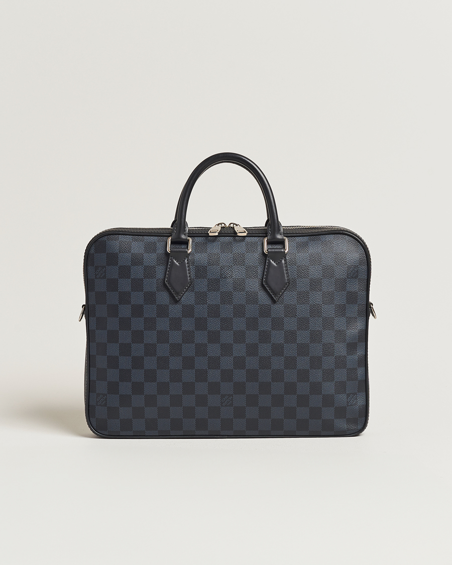 Herren | Louis Vuitton Pre-Owned Dandy Slim Briefcase Damier Navy | Louis Vuitton Pre-Owned | Dandy Slim Briefcase Damier Navy