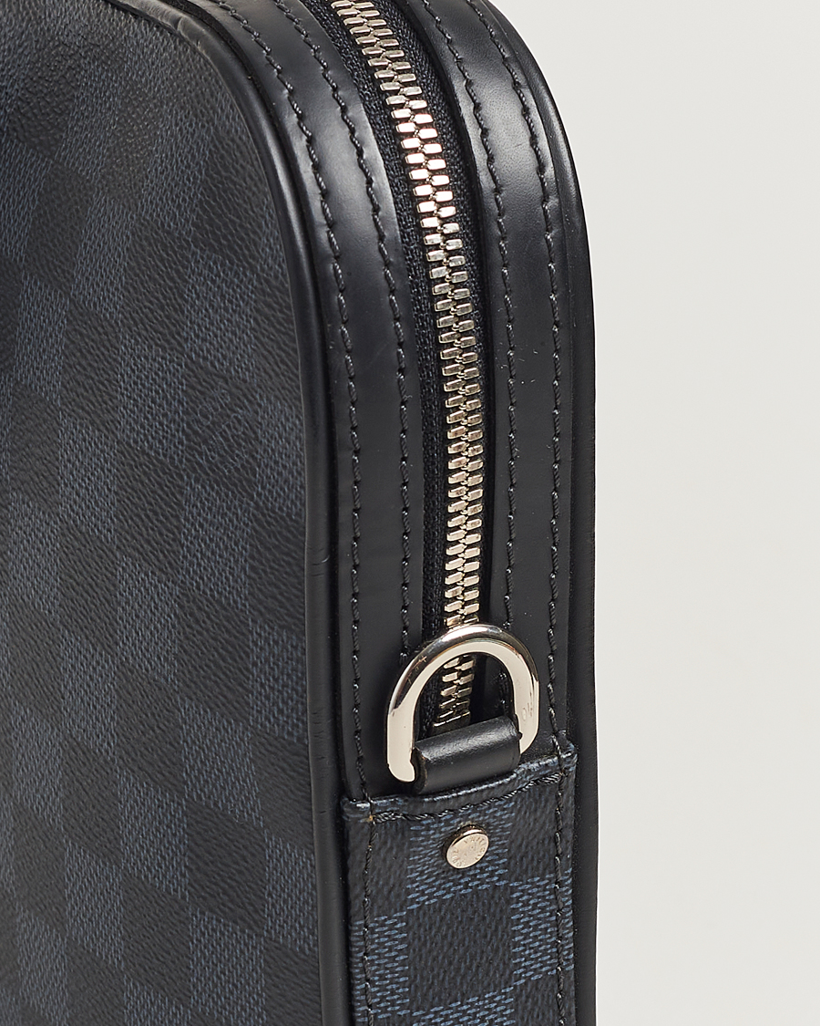 Herren | Louis Vuitton Pre-Owned Dandy Slim Briefcase Damier Navy | Louis Vuitton Pre-Owned | Dandy Slim Briefcase Damier Navy