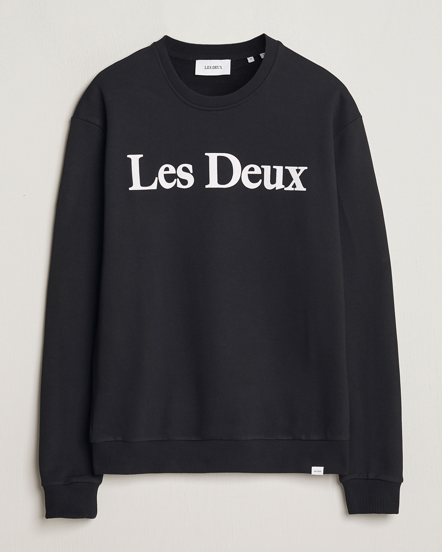 Herren | Pullover | LES DEUX | Charles Logo Sweatshirt Black