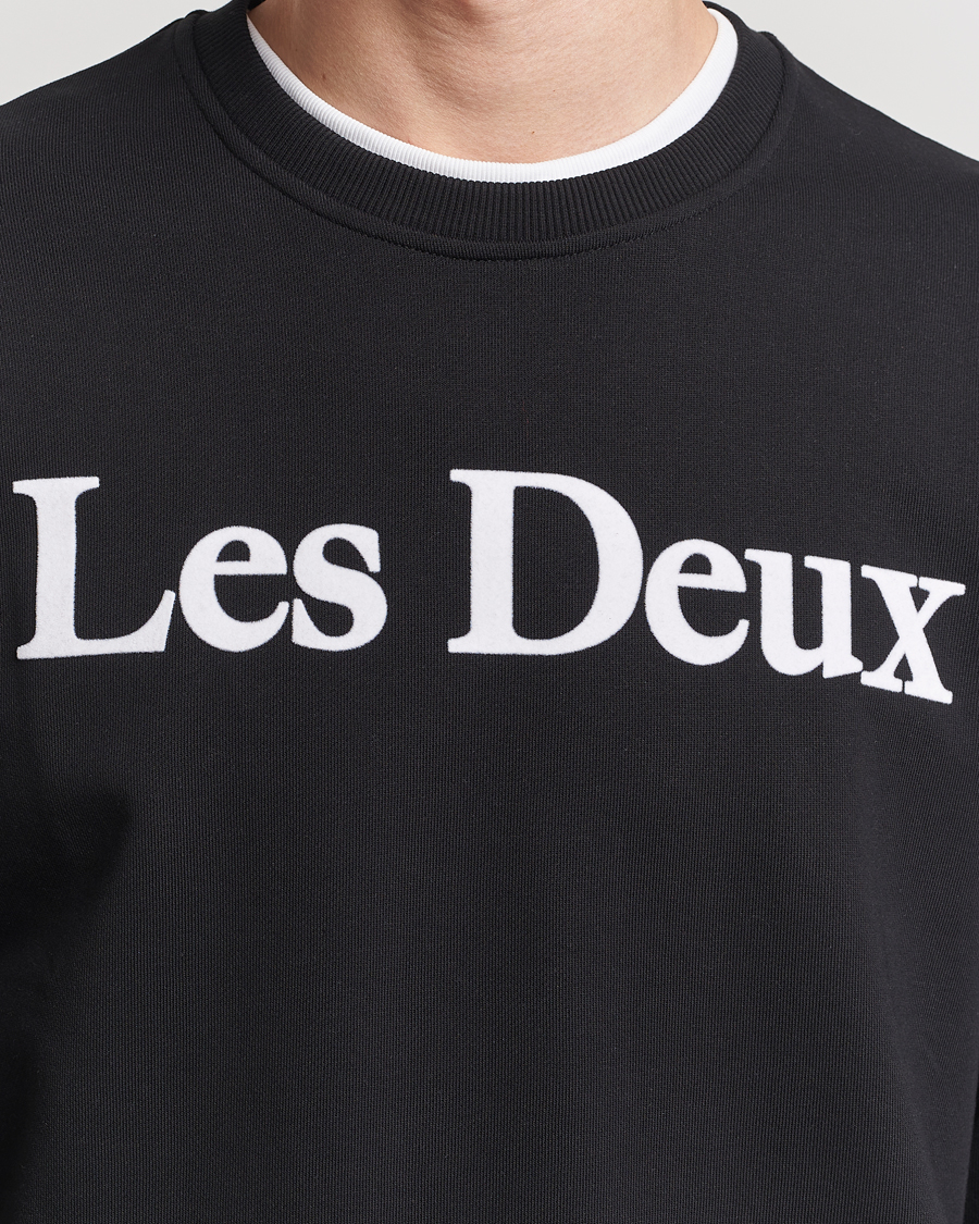 Herren | Pullover | LES DEUX | Charles Logo Sweatshirt Black