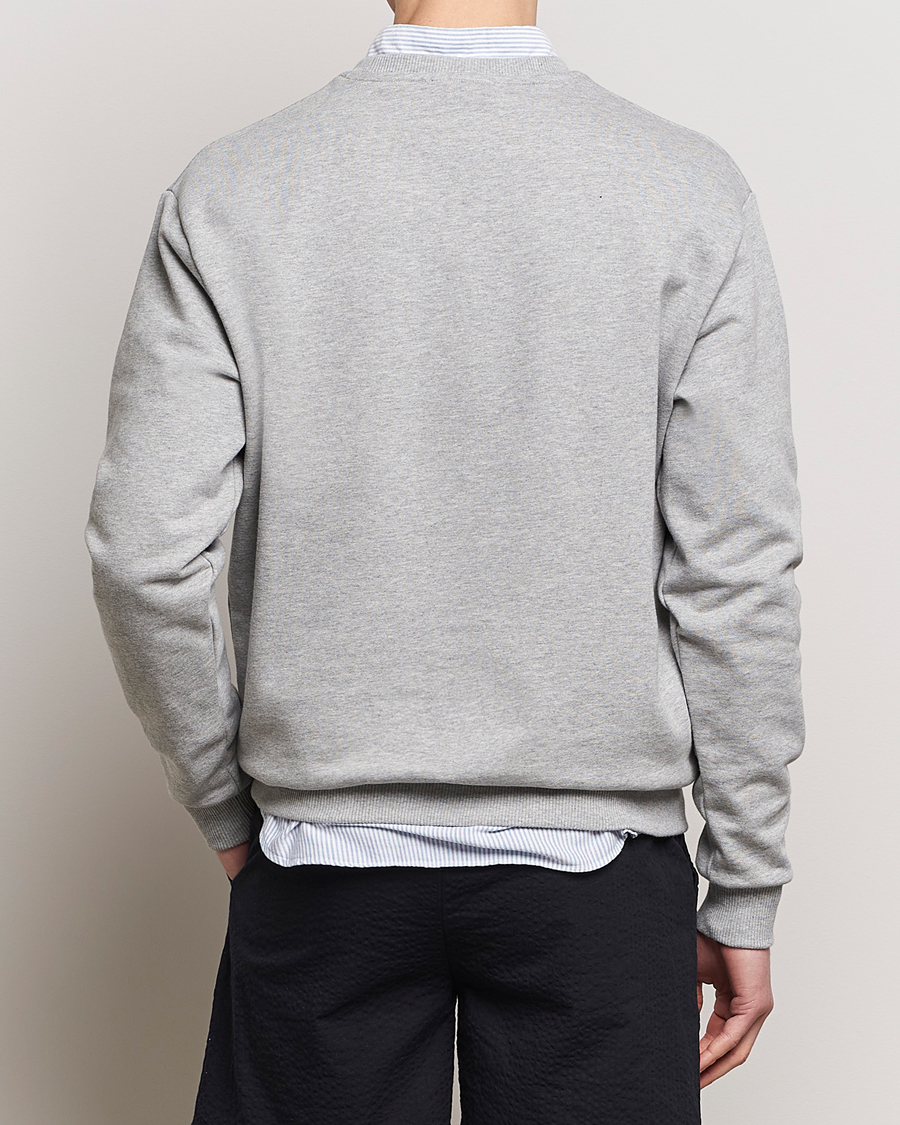 Herren | Pullover | LES DEUX | Charles Logo Sweatshirt Light Grey Melange