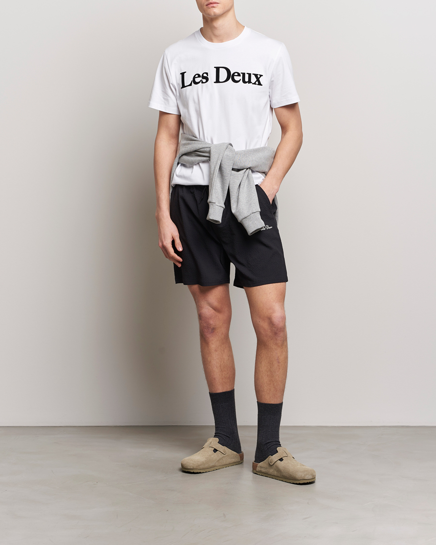 Herren | T-Shirts | LES DEUX | Charles Logo T-Shirt Wihte