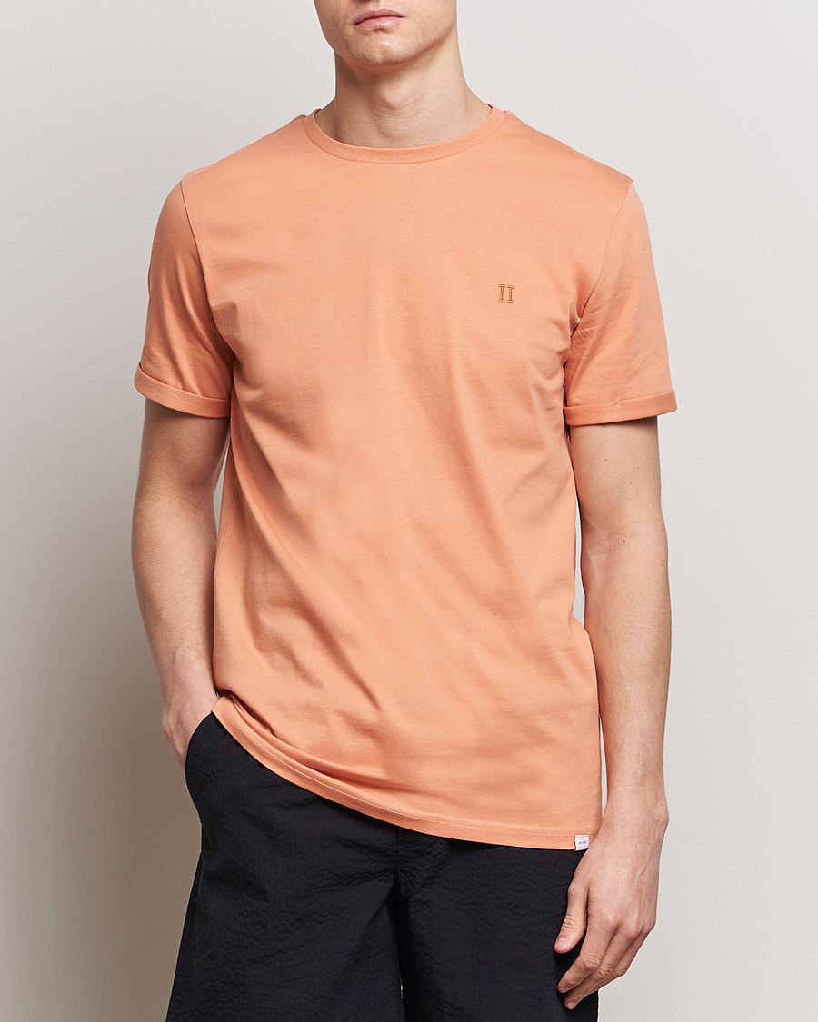 Herren | LES DEUX | LES DEUX | Nørregaard Cotton T-Shirt Baked Papaya Orange