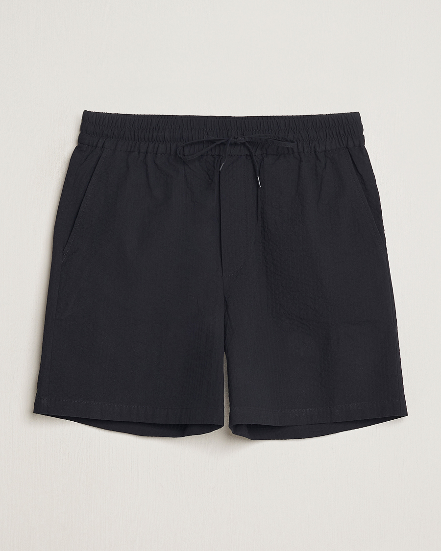 Herren | Shorts | LES DEUX | Patrick Seersucker Shorts Black