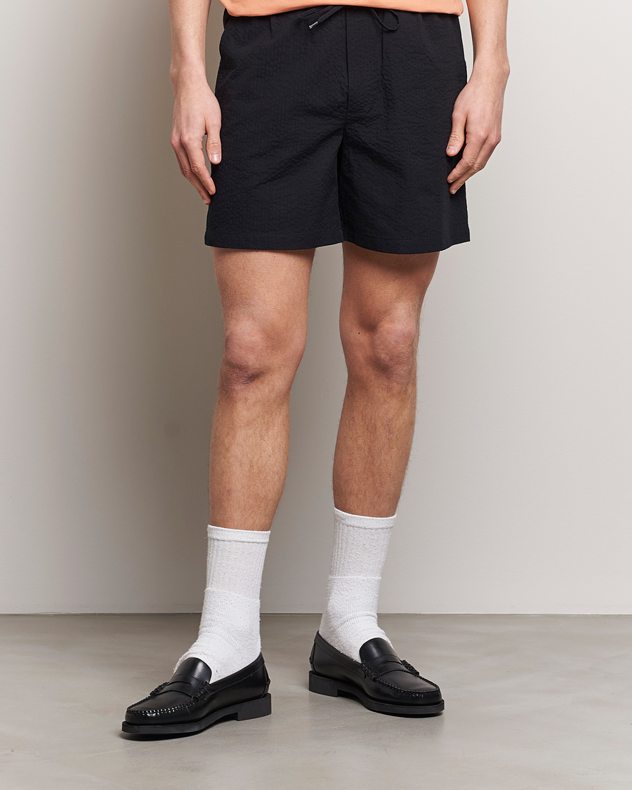 Herren | Shorts | LES DEUX | Patrick Seersucker Shorts Black
