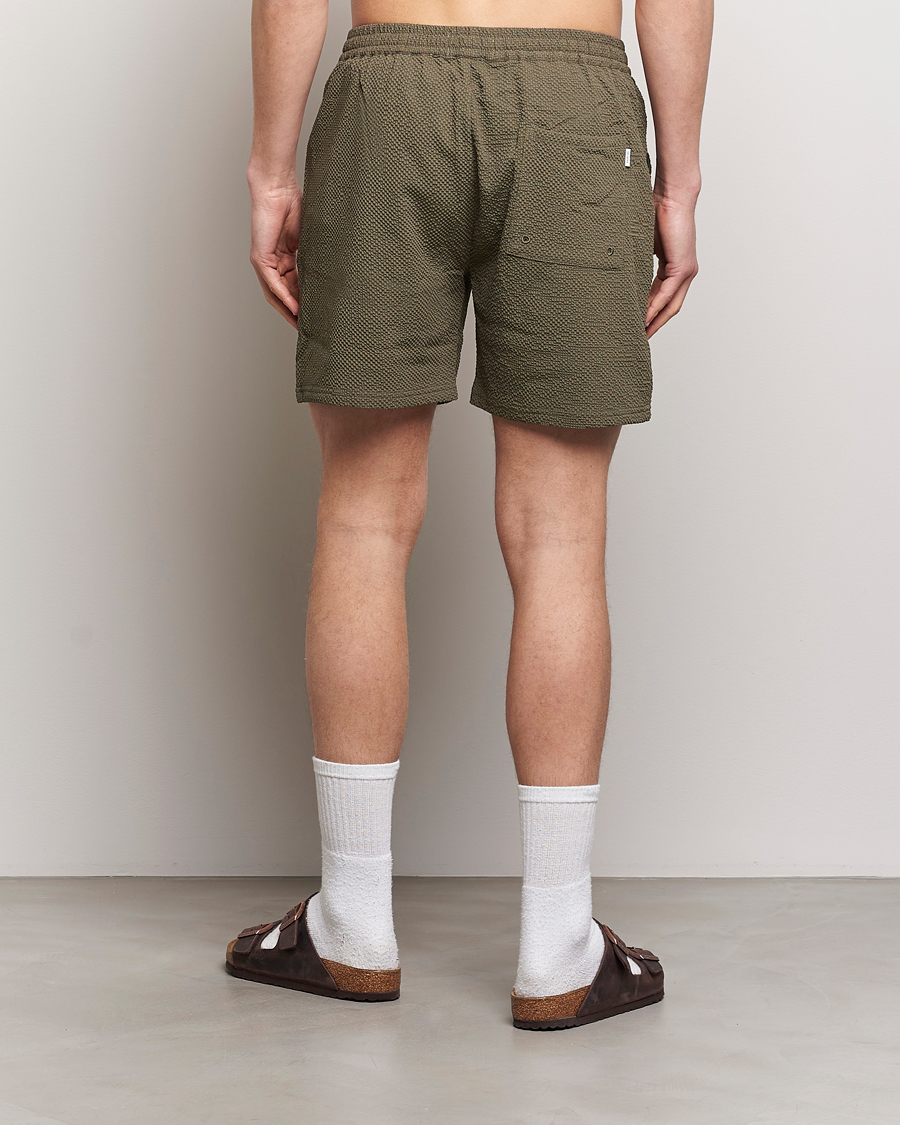 Herren | Badehosen | LES DEUX | Stan Seersucker Swim Shorts Bungee Cord