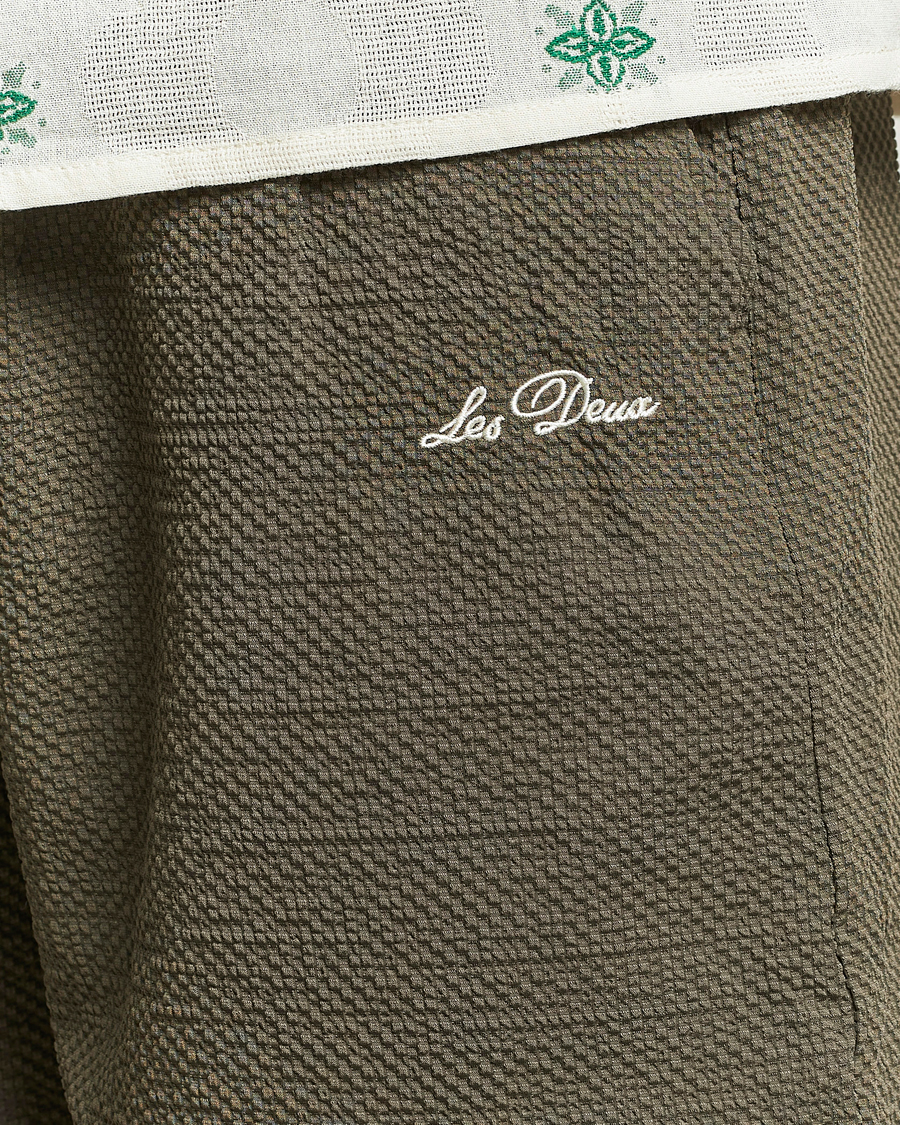 Herren | Badehosen | LES DEUX | Stan Seersucker Swim Shorts Bungee Cord